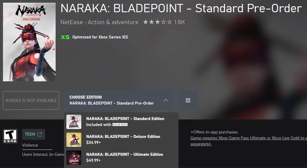 网易《永劫无间》可以在Xbox买吗