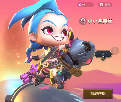 金铲铲之战手游小小金克丝能升级吗