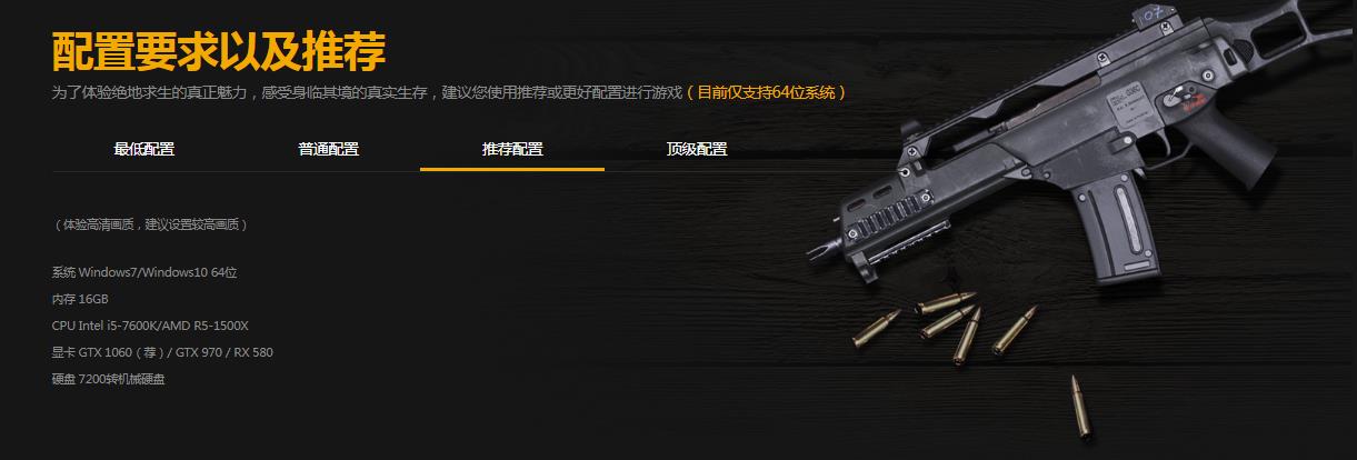 1060玩吃鸡能开什么画质