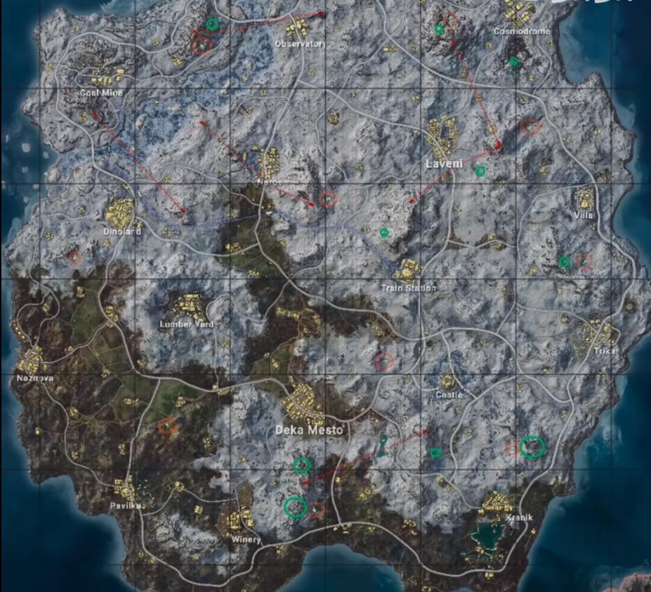 绝地求生雪地图密室在哪