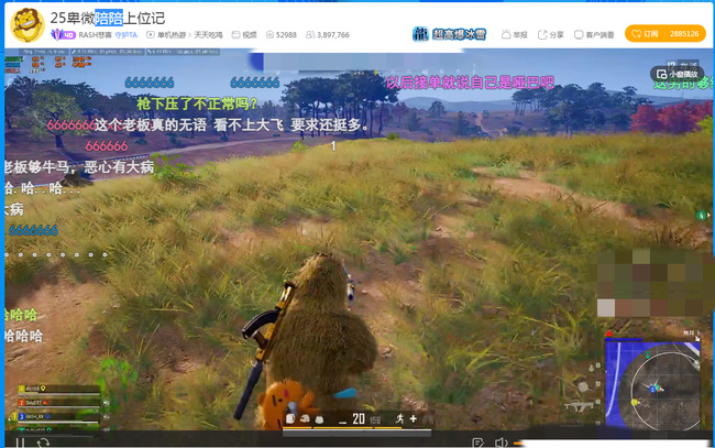 绝地求生虎牙悲喜打过职业吗