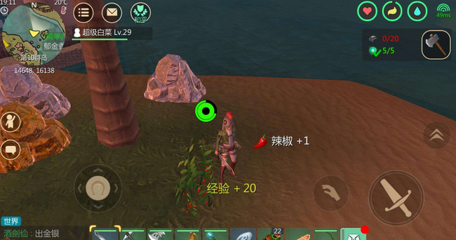 创造与魔法手游火椒位置在哪