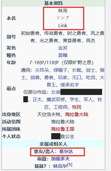 塞尔达主角为什么不叫塞尔达传说