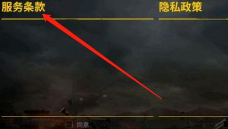 pubg怎么同意服务条款