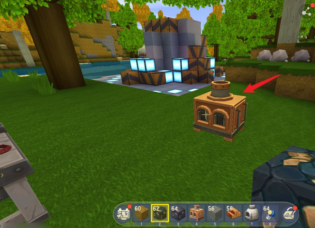 迷你世界手游怎么烧铁合金矿