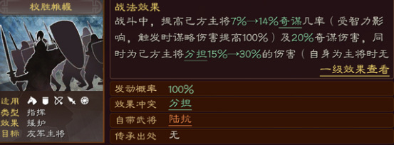 三国志战略版陆抗加多少奇谋