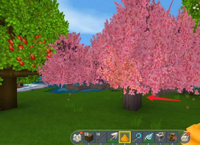 新版迷你世界手游怎么挖土坑种树_迷你世界手游挖土坑种树操作图文指南