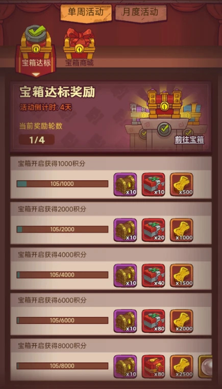 咸鱼之王宝箱周4轮需要多少箱子 咸鱼之王宝箱周4轮需求