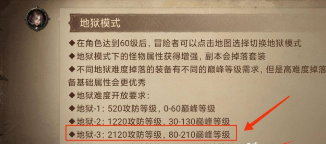 暗黑不朽地狱5战斗等级需要多少