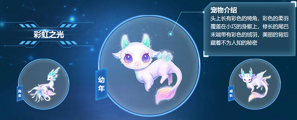 qq飞车手游彩虹之光宠物怎么样