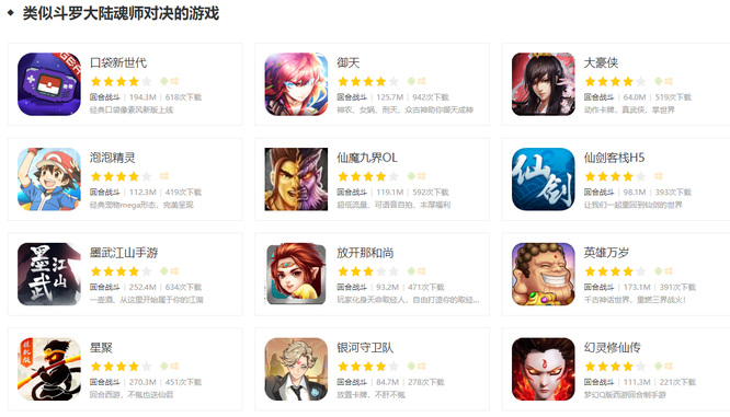 类似斗罗大陆魂师对决的游戏有哪些