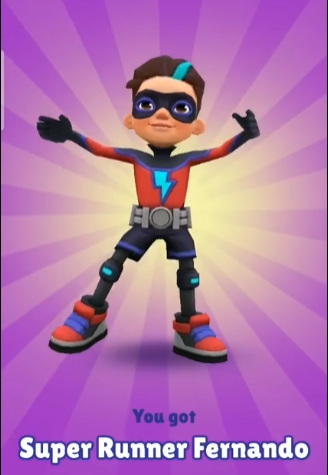 地铁跑酷手游中超级费尔南多的兑换码是什么