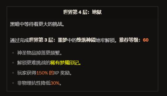 暗黑破坏神4梦魇层数与人物等级的关系是什么 暗黑4梦魇层数如何取决于人物等级