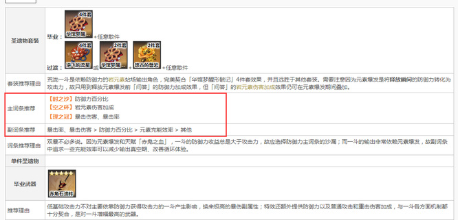 原神3.1版本的荒泷一斗圣遗物词条有什么推荐
