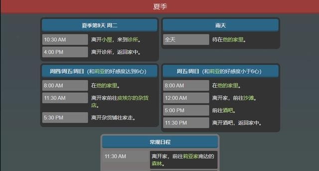 星露谷艾利欧特行程喜好是什么 探究星露谷物语中艾利欧特的偏好