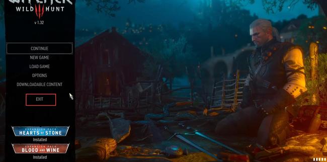 巫师3怎么退出游戏