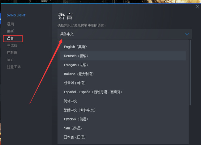 消逝的光芒怎么换语言 消逝的光芒游戏的语言如何更改