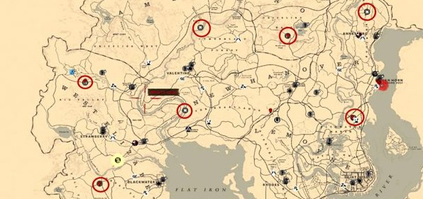 荒野大镖客2(大表哥2)线下收藏家位置是哪里