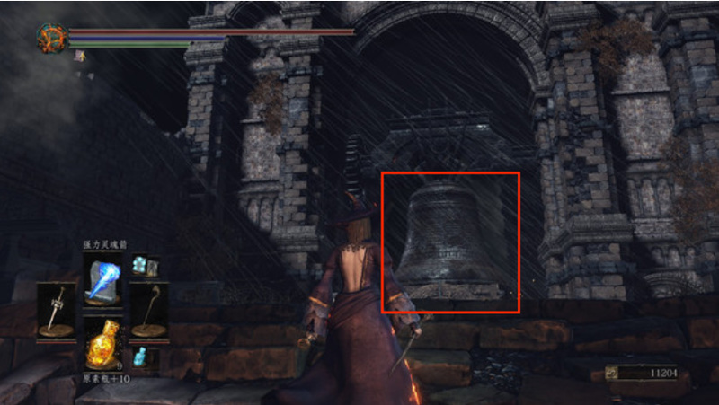 黑魂3古龙顶端敲钟有什么用