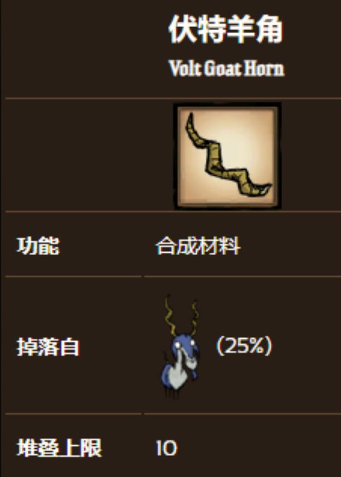 伏饥荒联机版伏特羊角怎么弄