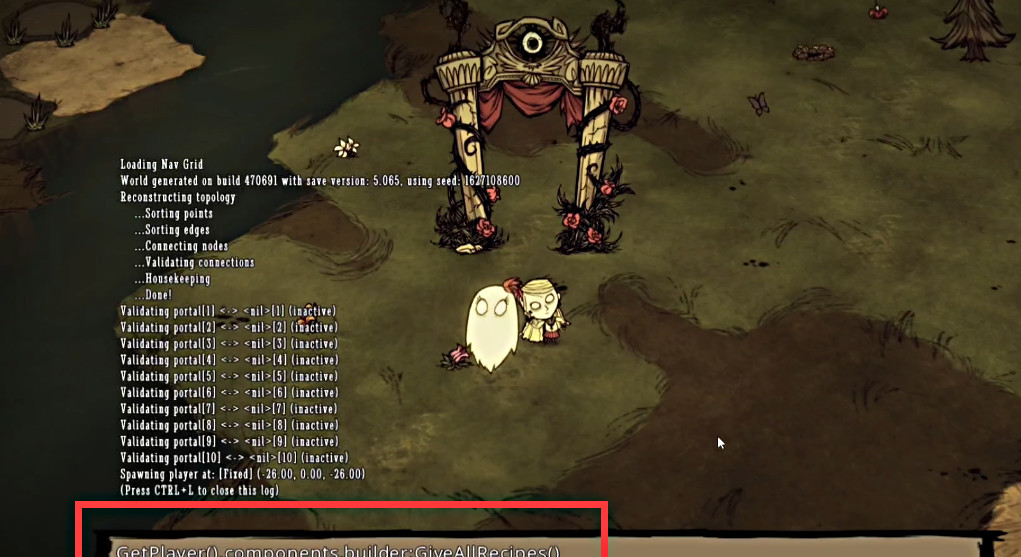 饥荒建造模式代码是什么