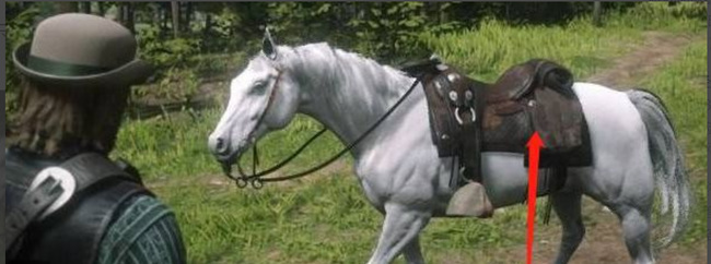 荒野大镖客2(大表哥2)怎么把东西放在马鞍上