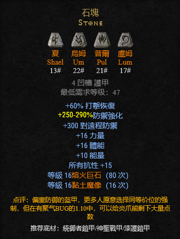 暗黑2重制 四孔盔甲能做什么