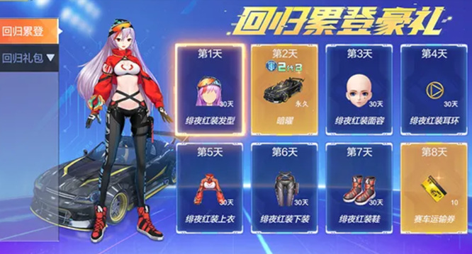 QQ飞车几天不玩算是回归