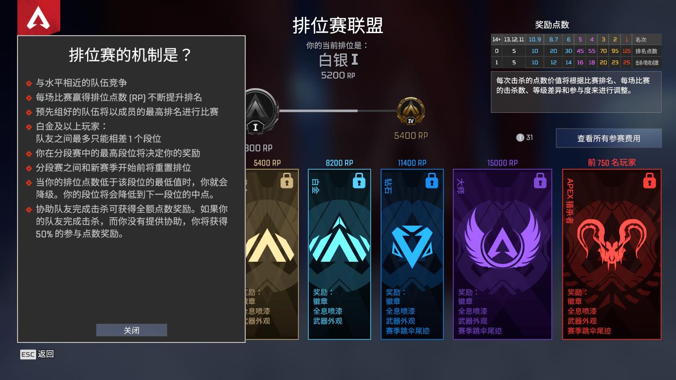 Apex英雄黄金能和菜鸟排吗