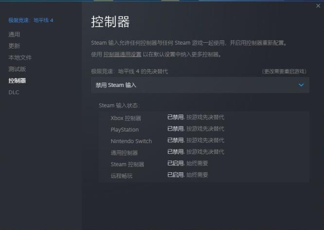 地平线4怎么没有方向盘选项