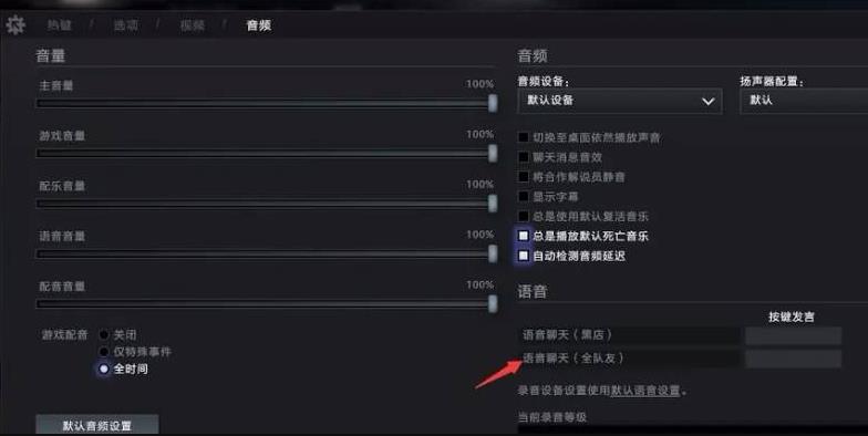 DOTA2刀塔2语音只能听见开黑的怎么办 如何处理DOTA2游戏中只能听到队友聊天声的问题