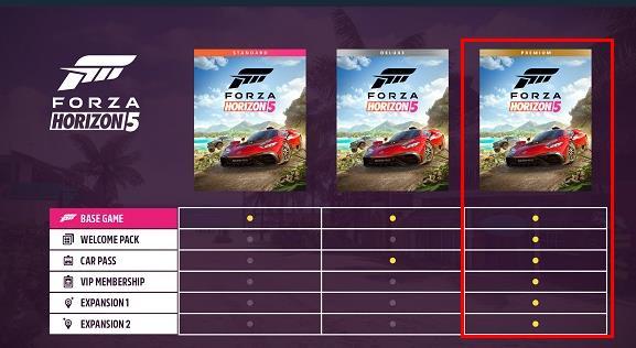 极限竞速：地平线5哪个版本划算