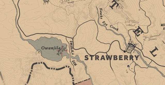 荒野大镖客2(大表哥2)小口黑鲈鱼位置在哪