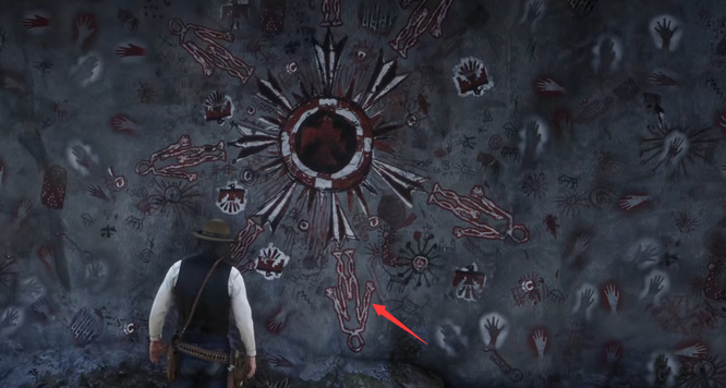 荒野大镖客2(大表哥2)山洞里的雕像怎么按