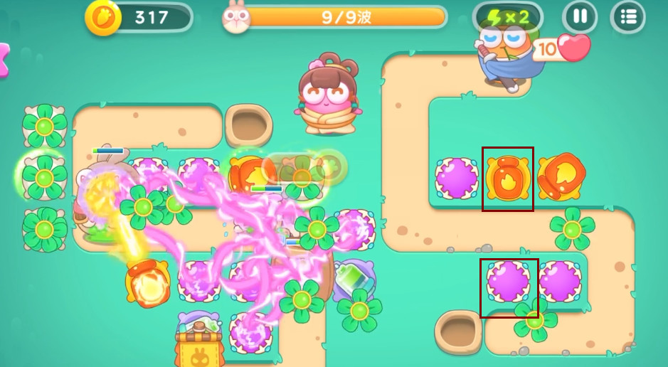 保卫萝卜4第40关果冻怎么过 保卫萝卜4第40关攻略如何过关果冻难关