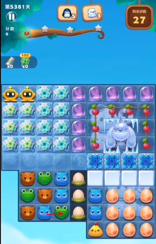 开心消消乐手游5381关怎么过 开心消消乐手游如何过关