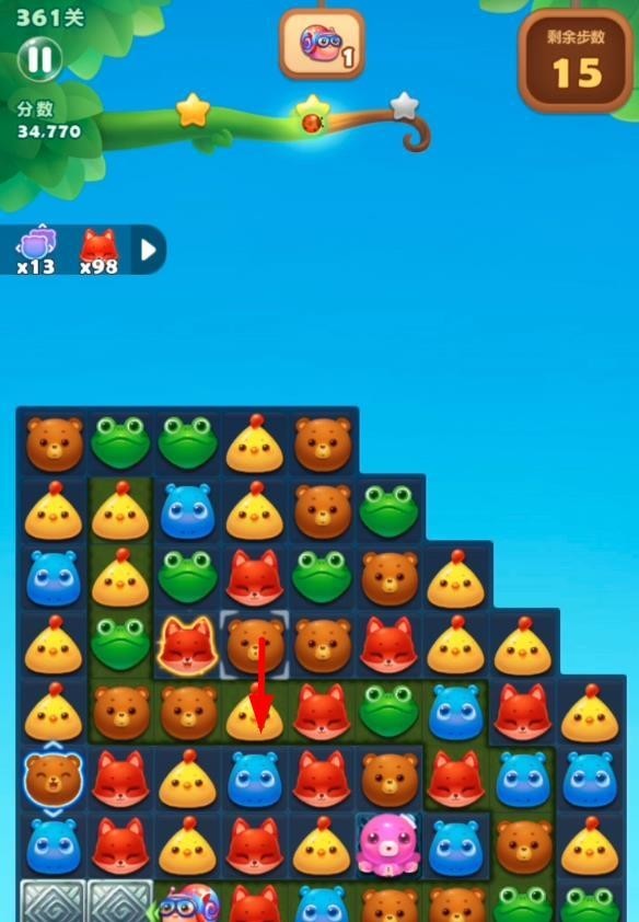 消消乐361关怎么过 开心消消乐手游361关攻略