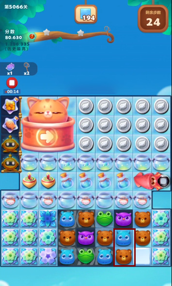 消消乐第5066关怎么过 开心消消乐手游5066关攻略
