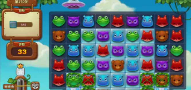 开心消消乐手游精英关170关怎么过
