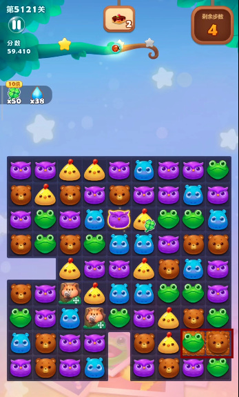 开心消消乐手游5121关怎么过 开心消消乐如何通过5121关