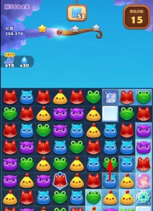 开心消消乐手游5684关怎么过 开心的消消乐手游新关挑战