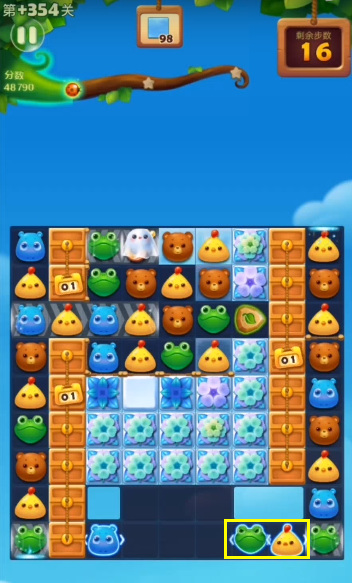 开心消消乐手游+354隐藏关怎么过 开心消消乐手游354关卡攻略分享