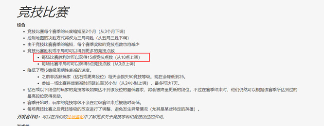守望先锋排位赢一局给多少竞技点