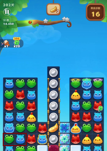 开心消消乐手游第202关怎么过 开心消消乐第202关攻略
