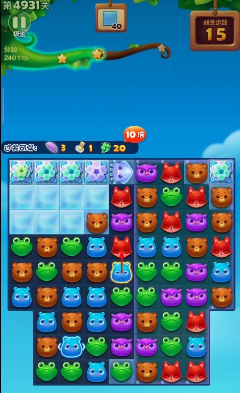 开心消消乐手游4931怎么过 玩开心消消乐手游如何顺利通关第4931关