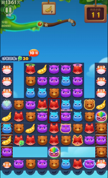 开心消消乐手游第1361关怎么过 开心消消乐第1361关过关攻略
