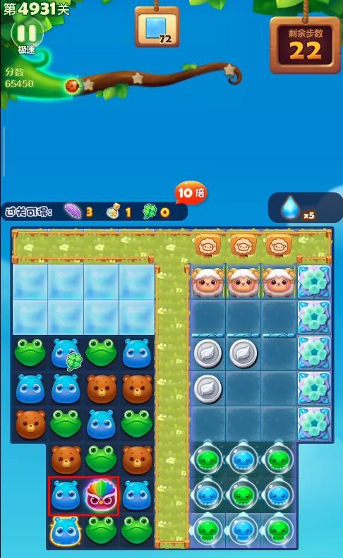开心消消乐手游4931怎么过 玩开心消消乐手游如何顺利通关第4931关
