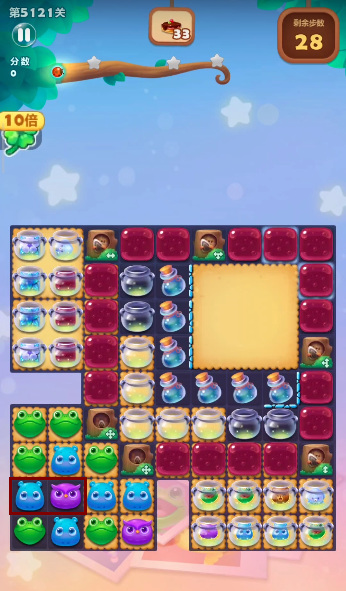 开心消消乐手游5121关怎么过