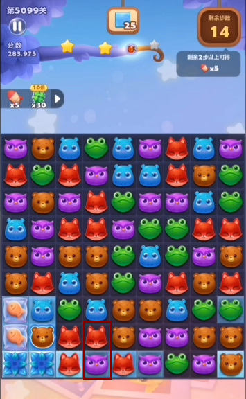 开心消消乐手游5099关怎么过 开心消消乐游戏的第5099个关卡攻略