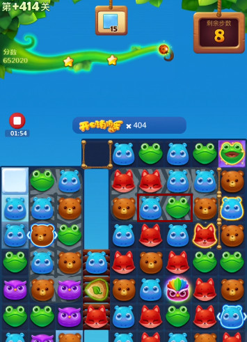 开心消消乐手游414隐藏关怎么过 开心消消乐隐藏关攻略